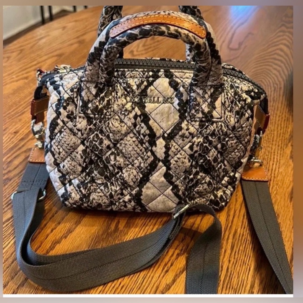MZ Wallace Snake Print Women small Sutton  Crossbody Bag - Picture 4 of 10